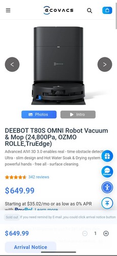 Ecovacs deebot t80s omni - deebot, robot